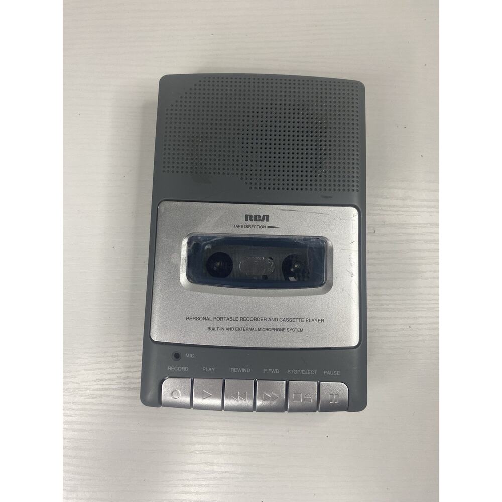 RCA RP3504 Cassette Recorder Without Power Adapter-tested.